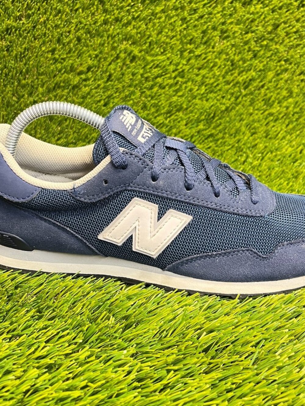 New Balance 515 Boys Size 7Y Blue White Athletic Running Walking‎ Shoes Sneakers
